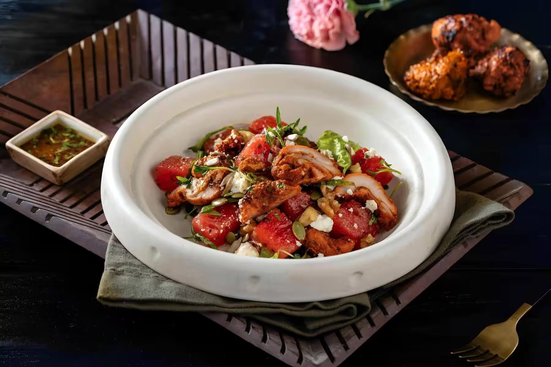 Chicken Tikka & Watermelon Salad